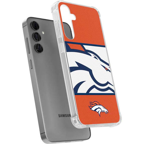 NFL Denver Broncos Zone Block Galaxy S24 Plus Clear Case